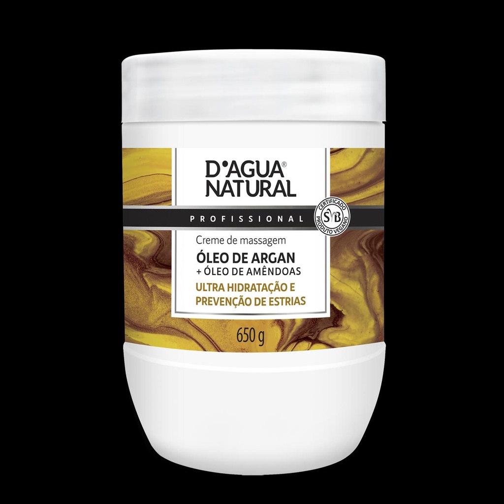 CREME MASSAGEM OLEO DE ARGAN E AMENDOAS 650G