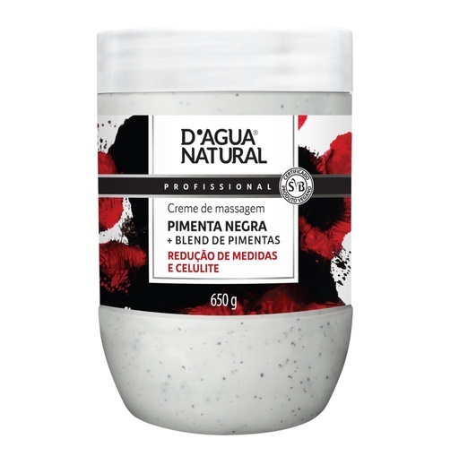 [3] CREME MASSAGEM REDUTOR D'AGUA PIMENTA NEGRA