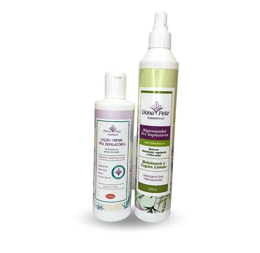 [3] KIT PRE E POS DEPILACAO DONAPELE