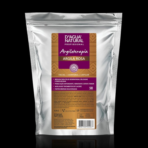 ARGILA EM PO ROSA 500G