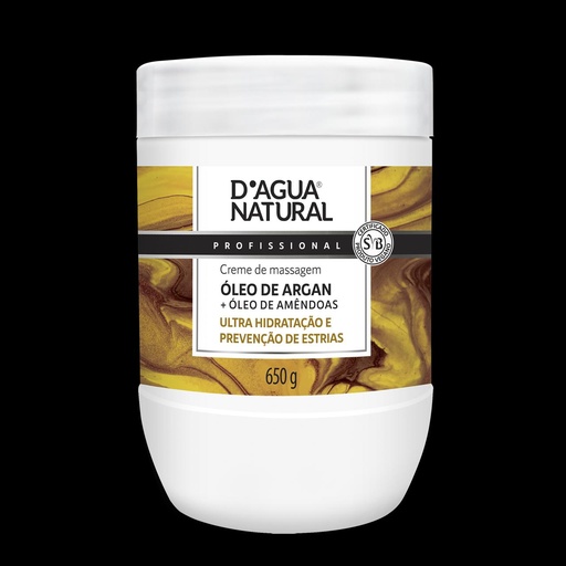 CREME MASSAGEM OLEO DE ARGAN E AMENDOAS 650G